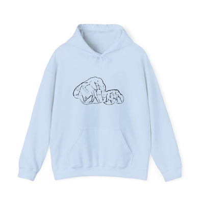 Unisex Elephant Family Hoodie