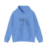 Unisex Happy Dolphins Hooded Sweatshirt