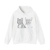 Unisex French Bulldogs Blend Hooded Sweatshirt