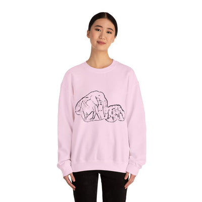 Unisex Elephant family Crewneck Sweatshirt