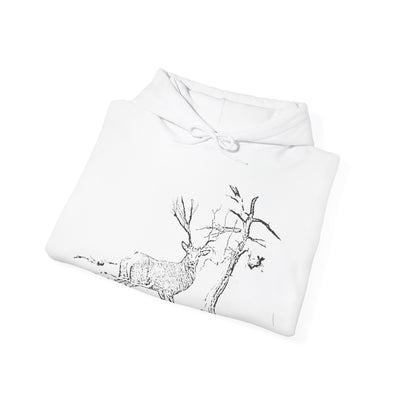 Unisex Antelope Sketch Hoodie