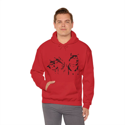 Unisex Husky  Hooded Sweatshirt