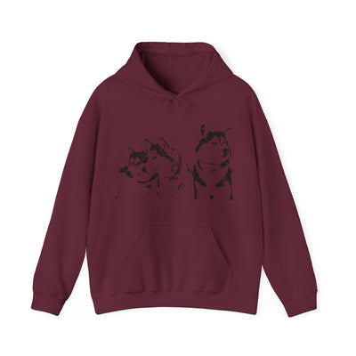 Unisex Husky  Hooded Sweatshirt