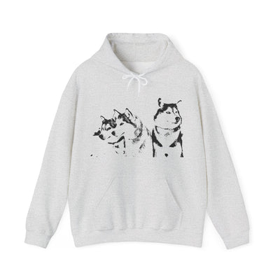 Unisex Husky  Hooded Sweatshirt