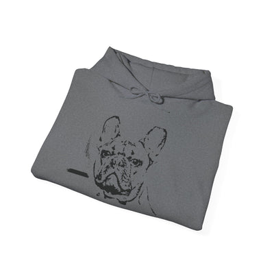 Unisex Fawn French Dog Hooded Sweatshirt