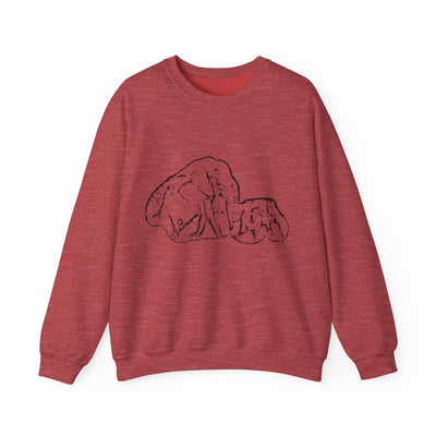 Unisex Elephant family Crewneck Sweatshirt