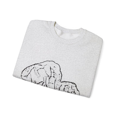 Unisex Elephant family Crewneck Sweatshirt