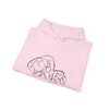 Unisex Elephant Family Hoodie