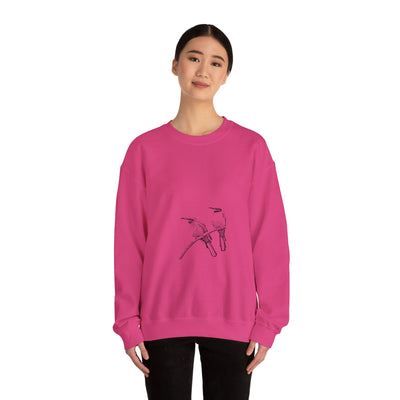 Unisex Love Birds on a Branch Crewneck Sweatshirt