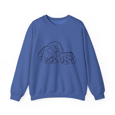 Unisex Elephant family Crewneck Sweatshirt