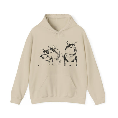 Unisex Husky  Hooded Sweatshirt