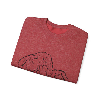 Unisex Elephant family Crewneck Sweatshirt