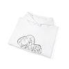 Unisex Elephant Family Hoodie