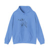 Unisex Sketch Groaning Deer Hooded Sweatshirt