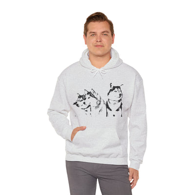 Unisex Husky  Hooded Sweatshirt