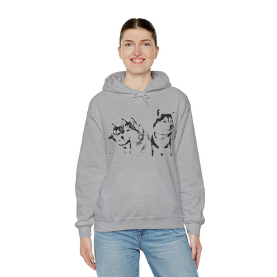 Unisex Husky  Hooded Sweatshirt