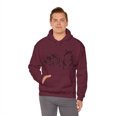 Unisex Husky  Hooded Sweatshirt