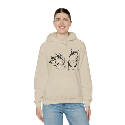 Unisex Husky  Hooded Sweatshirt