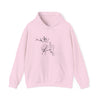 Unisex Sketch Groaning Deer Hooded Sweatshirt