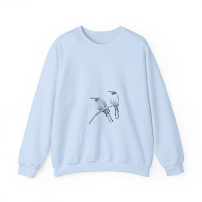 Unisex Love Birds on a Branch Crewneck Sweatshirt