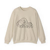 Unisex Elephant family Crewneck Sweatshirt