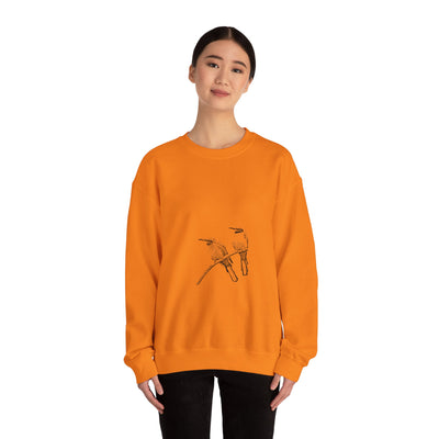 Unisex Love Birds on a Branch Crewneck Sweatshirt