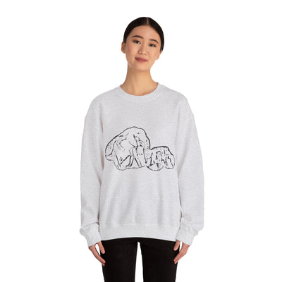 Unisex Elephant family Crewneck Sweatshirt