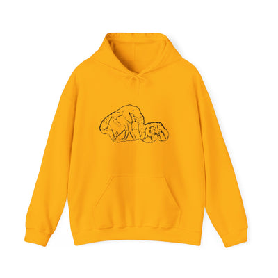 Unisex Elephant Family Hoodie