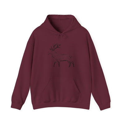 Unisex Peaceful Deer Hooded Sweatshirt