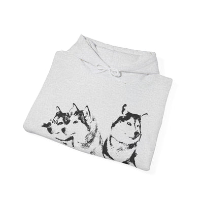 Unisex Husky  Hooded Sweatshirt